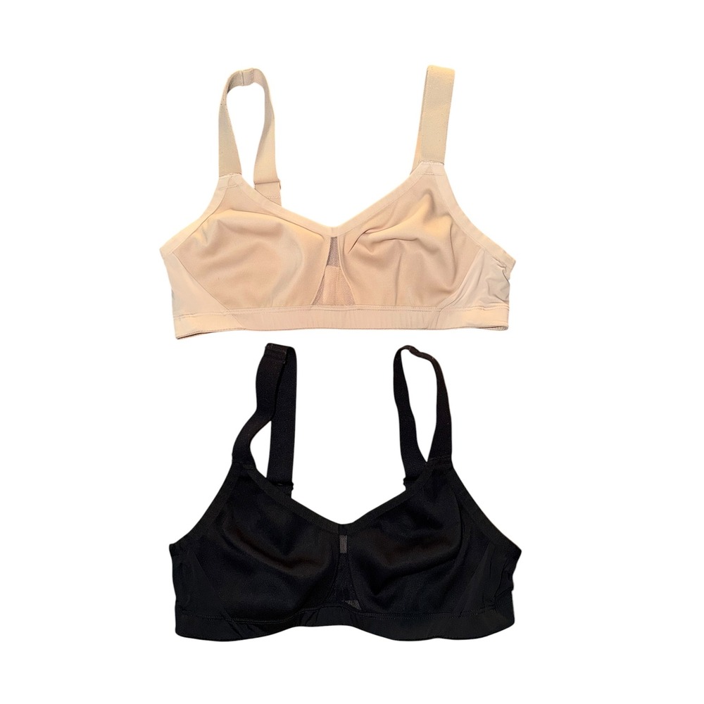 Natori Aria Full Fit Wireless Bra 32C Black Cafe Beige 2 Bundle 735275 CR1